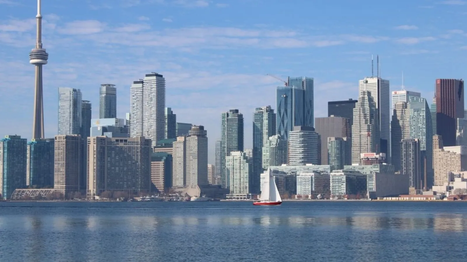 Toronto skyline with residential neighbourhoods — vinyl window service area
